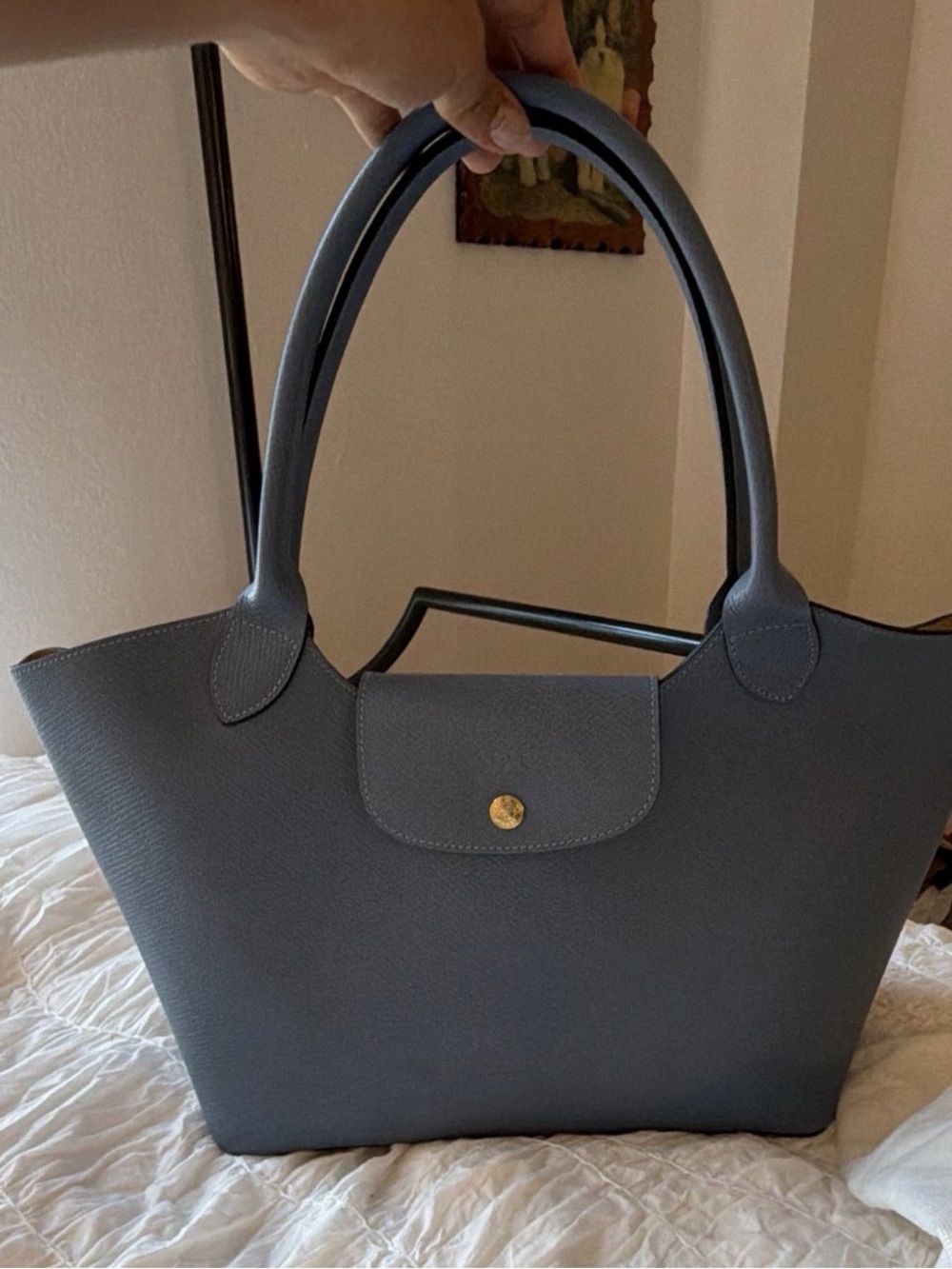 Longchamp ÉPURE L SHOULDER BAG in Slate - Picture 2 of 7